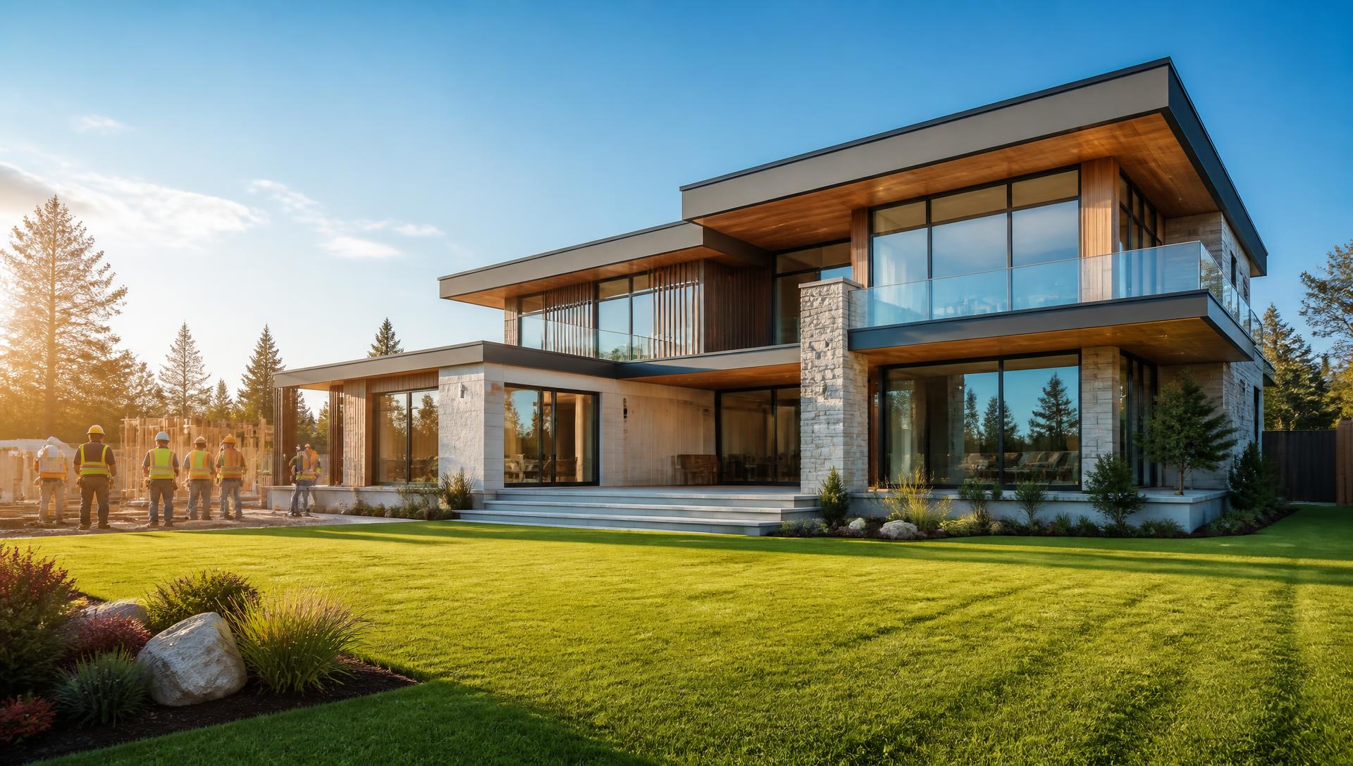 Modern luxury home built by Green Development & Construction